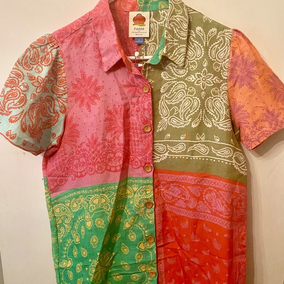 FARM Rio x Anthropologie Printed Surf Shirt - Picture 5 of 9